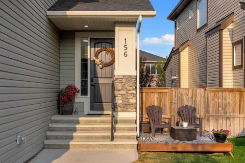 156 Rainbow Falls Heath, Chestermere, AB - Outdoor With Deck Patio Veranda With Exterior