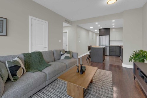 1103-77 Spruce Place Sw, Calgary, AB - Indoor Photo Showing Living Room