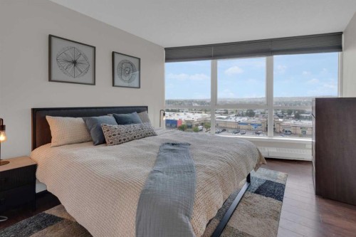 1103-77 Spruce Place Sw, Calgary, AB - Indoor Photo Showing Bedroom