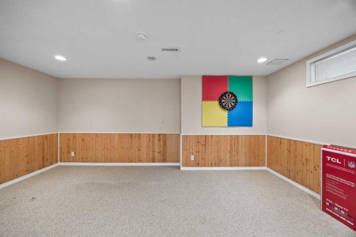 133 Applemead Close Se Close, Calgary, AB - Indoor Photo Showing Basement