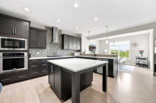 12 Masters Court Se, Calgary, AB - Indoor Photo Showing Kitchen With Upgraded Kitchen