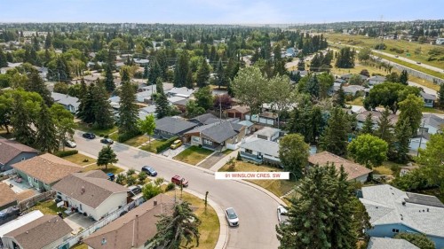 91 Winslow Crescent Sw, Calgary, AB - Outdoor With View