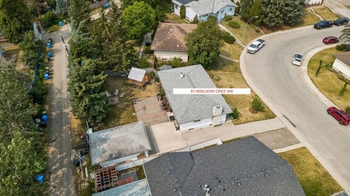 91 Winslow Crescent Sw, Calgary, AB - Outdoor With View