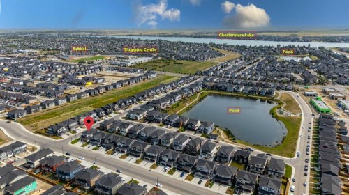 1004 Waterford Drive, Chestermere, AB - Outdoor With Body Of Water With View