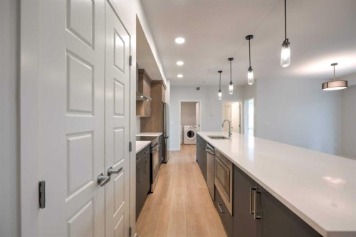 5116-20295 Seton Way Se, Calgary, AB - Indoor Photo Showing Kitchen With Upgraded Kitchen