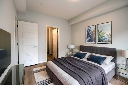 5116-20295 Seton Way Se, Calgary, AB - Indoor Photo Showing Bedroom