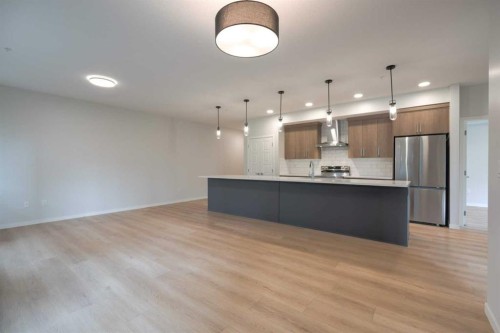 5116-20295 Seton Way Se, Calgary, AB - Indoor Photo Showing Kitchen With Stainless Steel Kitchen With Upgraded Kitchen