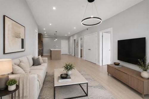 2303-60 Skyview Ranch Road Ne, Calgary, AB - Indoor Photo Showing Living Room