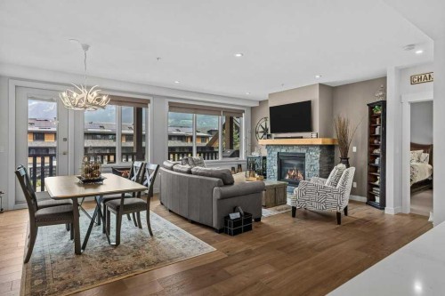311-1315 Spring Creek Gate, Canmore, AB - Indoor With Fireplace