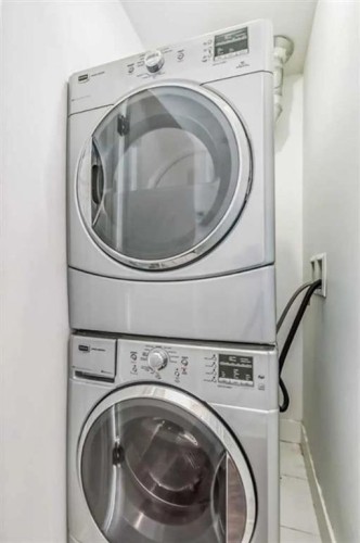1605-550 Riverfront Avenue Se, Calgary, AB - Indoor Photo Showing Laundry Room