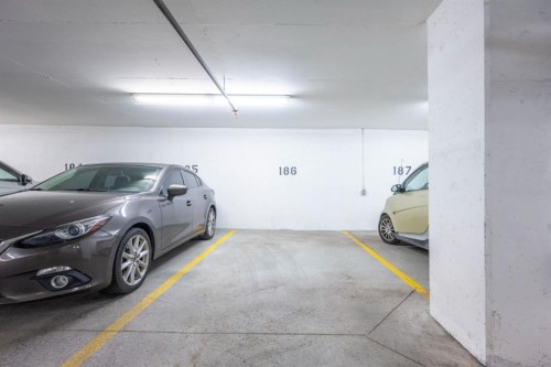 1605-550 Riverfront Avenue Se, Calgary, AB - Indoor Photo Showing Garage