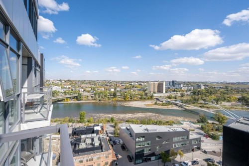 1605-550 Riverfront Avenue Se, Calgary, AB - Outdoor With Body Of Water With View