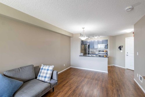 1108-5 Saddlestone Way Ne, Calgary, AB - Indoor Photo Showing Living Room