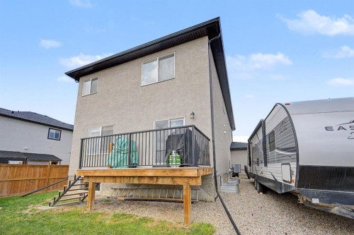 1340 Lackner Boulevard, Carstairs, AB - Outdoor With Deck Patio Veranda With Exterior