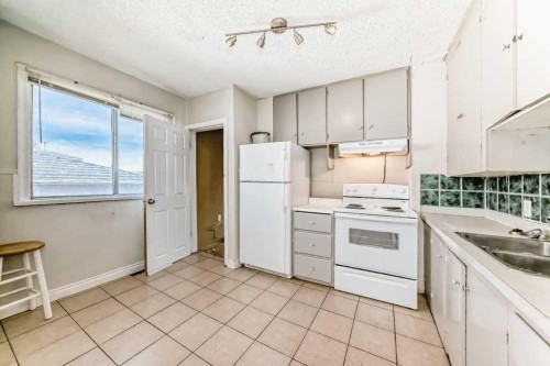 1610 40 Street Sw, Calgary, AB - Indoor Photo Showing Kitchen With Double Sink