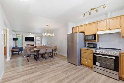 114-1720 Bow Valley Trail, Canmore, AB - Indoor Photo Showing Kitchen