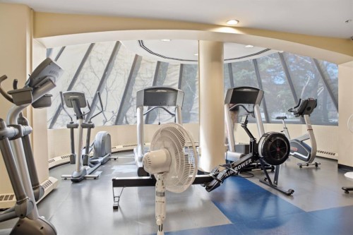 804-804 3 Avenue Sw, Calgary, AB - Indoor Photo Showing Gym Room