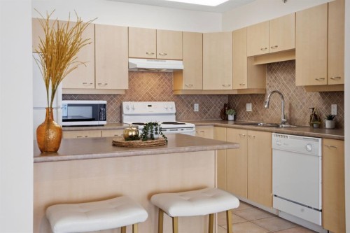 804-804 3 Avenue Sw, Calgary, AB - Indoor Photo Showing Kitchen With Double Sink