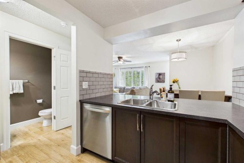 936 Windsong Drive Sw, Airdrie, AB - Indoor Photo Showing Kitchen With Double Sink