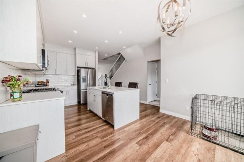 73 Homestead Boulevard Ne, Calgary, AB - Indoor Photo Showing Kitchen With Upgraded Kitchen