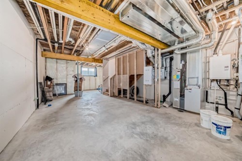 73 Homestead Boulevard Ne, Calgary, AB - Indoor Photo Showing Basement