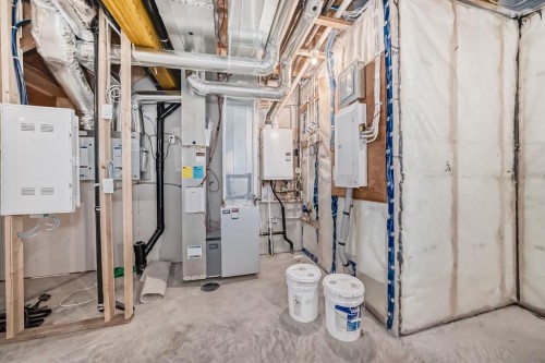 73 Homestead Boulevard Ne, Calgary, AB - Indoor Photo Showing Basement