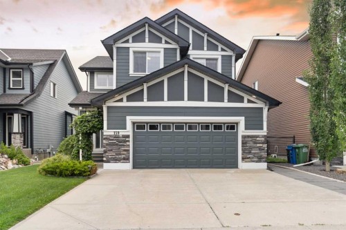 159 Sunset View, Cochrane, AB - Outdoor With Facade