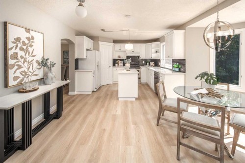 79 Hamptons Heights Nw, Calgary, AB - Indoor Photo Showing Dining Room
