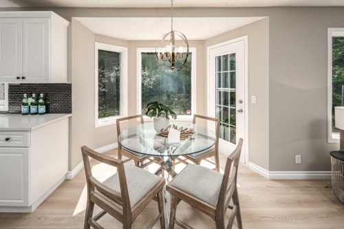 79 Hamptons Heights Nw, Calgary, AB - Indoor Photo Showing Dining Room