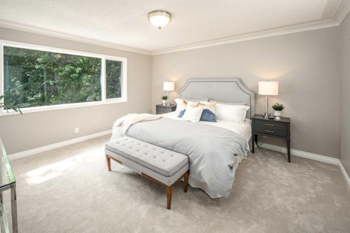 79 Hamptons Heights Nw, Calgary, AB - Indoor Photo Showing Bedroom