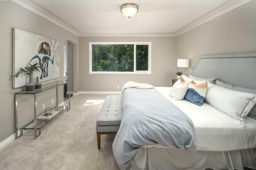 79 Hamptons Heights Nw, Calgary, AB - Indoor Photo Showing Bedroom
