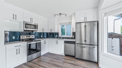 15 Taraglen Court Ne, Calgary, AB - Indoor Photo Showing Kitchen With Upgraded Kitchen
