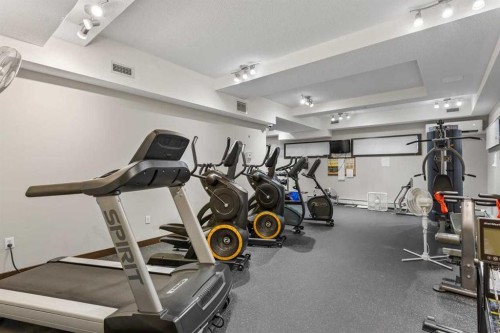 320-11 Millrise Drive Sw, Calgary, AB - Indoor Photo Showing Gym Room
