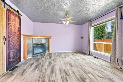 100 Coventry Road Ne, Calgary, AB -  With Fireplace