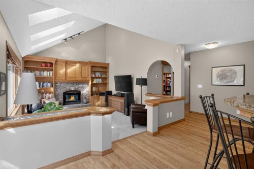 134 Schiller Crescent Nw, Calgary, AB - Indoor With Fireplace