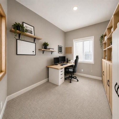 154 Saddleland Close Ne, Calgary, AB - Indoor Photo Showing Office