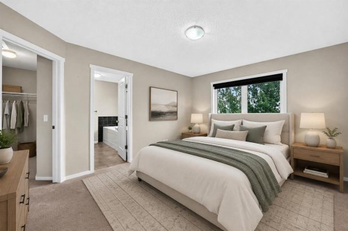 108 Sage Valley Drive Nw, Calgary, AB - Indoor Photo Showing Bedroom