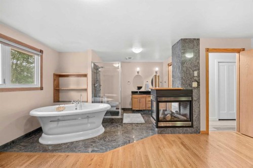 239 Lynnover Place Se, Calgary, AB - Indoor With Fireplace