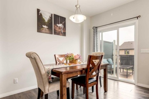 497 Hillcrest Road Sw, Airdrie, AB - Indoor Photo Showing Dining Room