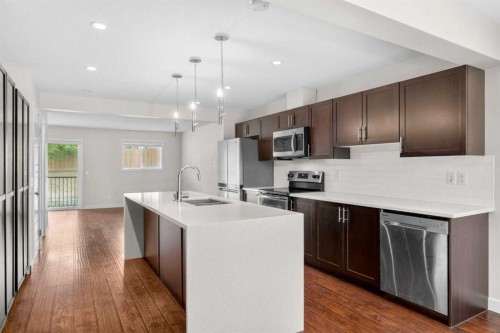 89 Pantego Lane Nw, Calgary, AB - Indoor Photo Showing Kitchen With Stainless Steel Kitchen With Upgraded Kitchen