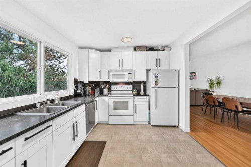 71 Dalton Bay Nw, Calgary, AB - Indoor Photo Showing Kitchen With Double Sink