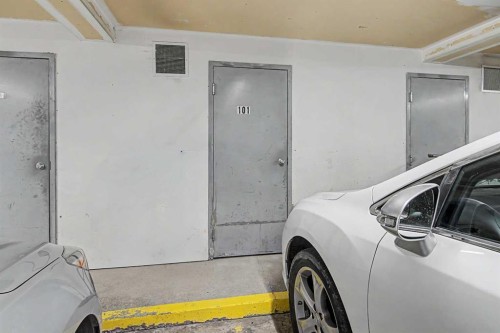 101-7724 Bowness Road Nw, Calgary, AB - Indoor Photo Showing Garage