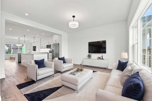 268 Huxbury View Ne, Calgary, AB - Indoor Photo Showing Living Room