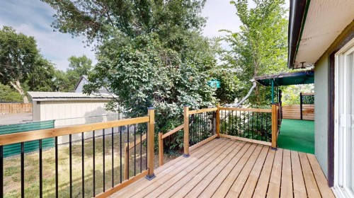 348 47 Avenue West, Claresholm, AB - Outdoor With Deck Patio Veranda