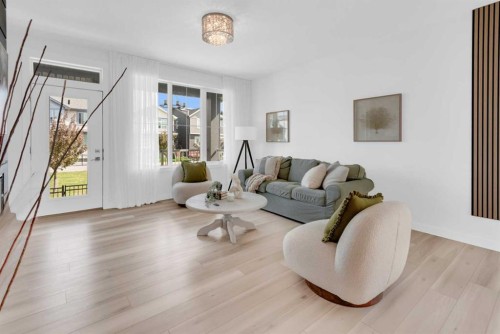 47 Walgrove Park Se, Calgary, AB - Indoor Photo Showing Living Room