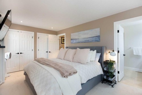 1575 Windstone Road Sw, Airdrie, AB - Indoor Photo Showing Bedroom