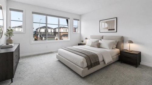 87 Corner Meadows Grove Ne, Calgary, AB - Indoor Photo Showing Bedroom