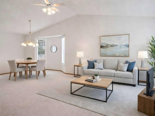 277 Arbour Cliff Close Nw, Calgary, AB - Indoor Photo Showing Living Room