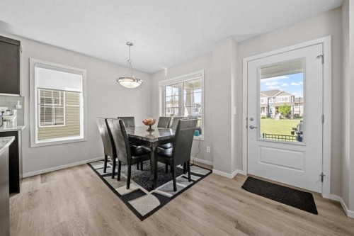 220 Windbury Lane Sw, Airdrie, AB - Indoor Photo Showing Dining Room