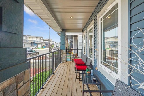2320 Lancaster Heights Se, Airdrie, AB - Outdoor With Deck Patio Veranda With Exterior